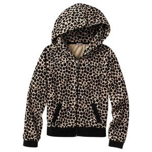 SOLD Juicy Couture Girls XL Velour Leopard Hoodie